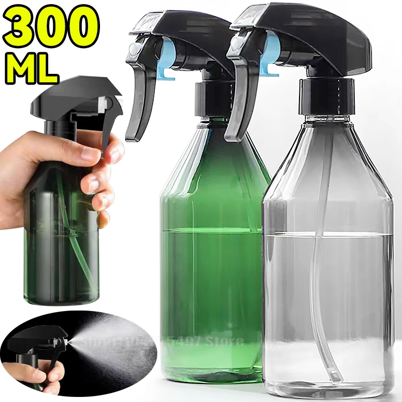 Botella de agua de plástico con pulverizador, pulverizadores manuales para riego de flores y plantas, pulverizador de agua, vaporizador, suministros de jardín, 1/2 unidades