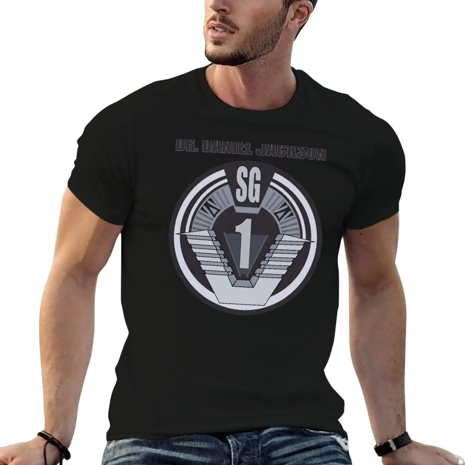 

SG-1 Dr. Daniel Jackson T-Shirt t shirt personalised cotton t shirts high quality T-Shirt
