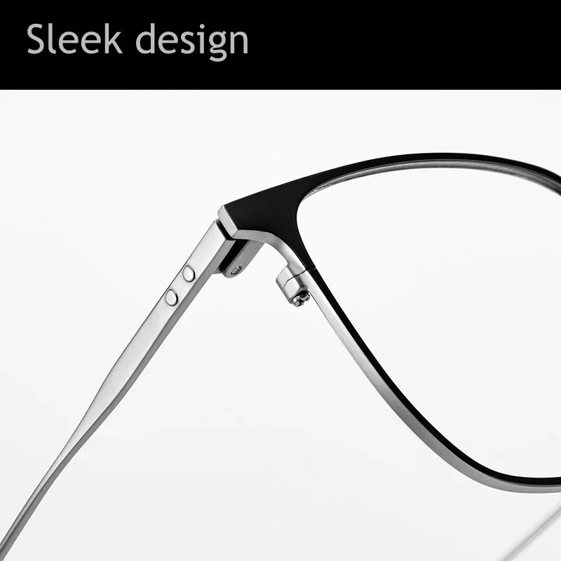 KIZN LeisureTitanium مكافحة الضوء الأزرق النظارات الطبية إطار لرجال الأعمال إطار كبير نظارات النظارات البصرية للرجال