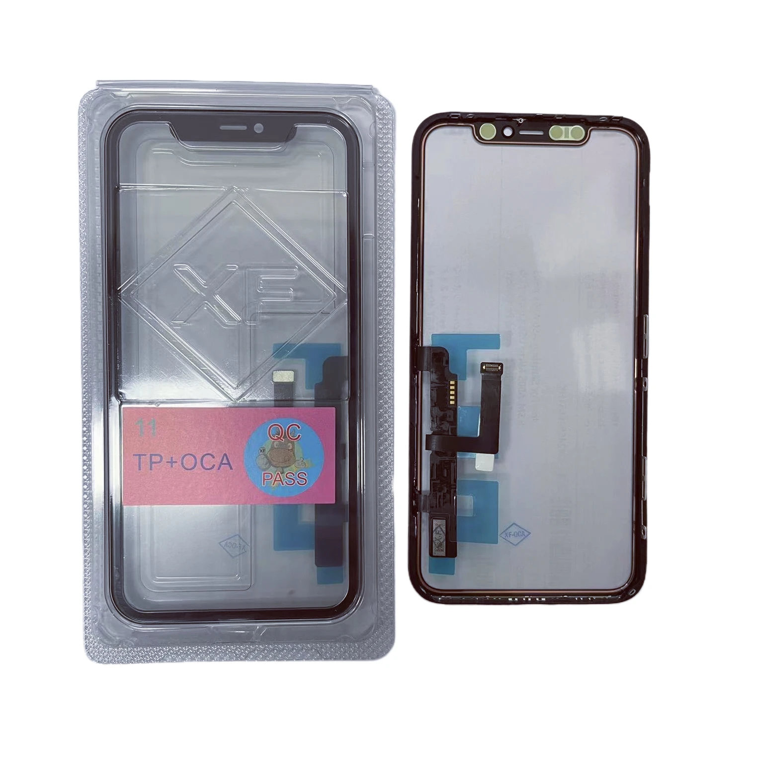 3pc XF Tested Zhenghai LCD Touch Digitizer Sensor Glass with Frame + OCA Glue For iPhone X XS XR 11 12 Pro Max Screen Cover - Image 6
