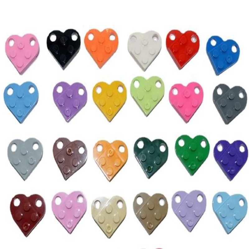 10pcs Acrylic Puzzle Heart Brick Building Block Charms Findings Punk Diy Earrings Keychain Necklace Jewelry Pendants Accessory