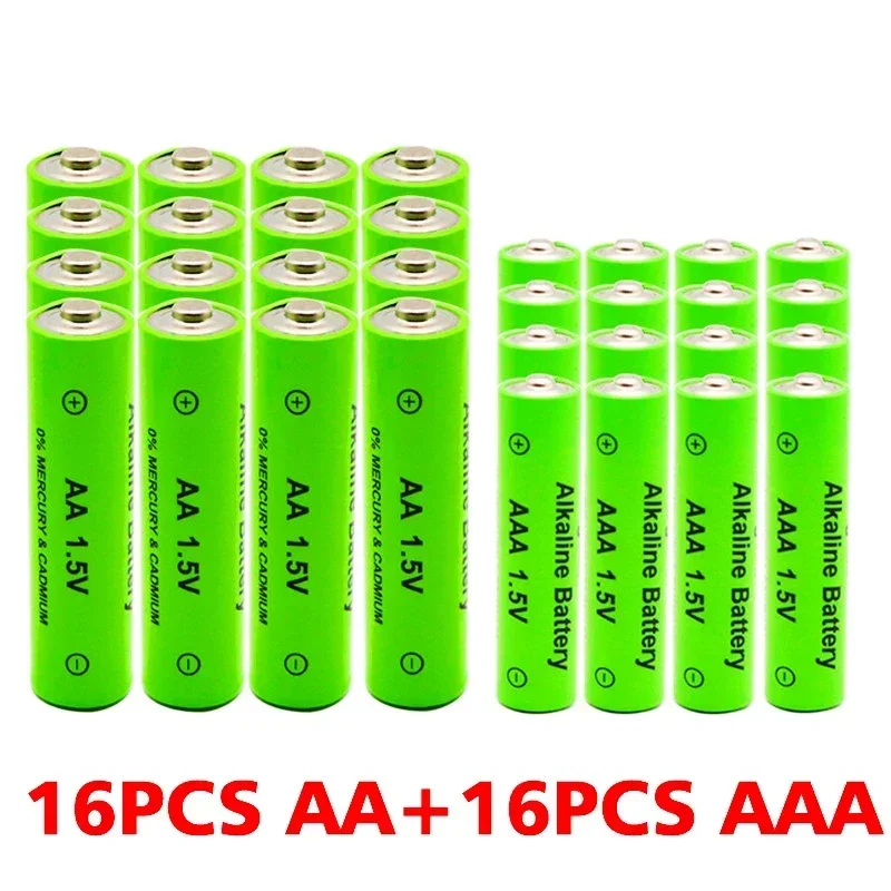 AA AAA Rechargeable Alkaline Batteries 1.5V 3800mAh and 3000mAh for Torch Electronic Devices MP3 Battery