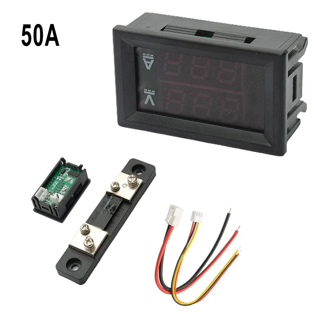 Imagem -06 - Led Dupla Voltímetro Digital Amperímetro com Shunt Amp Medidor Medidor Testador Atual 50 a 100a