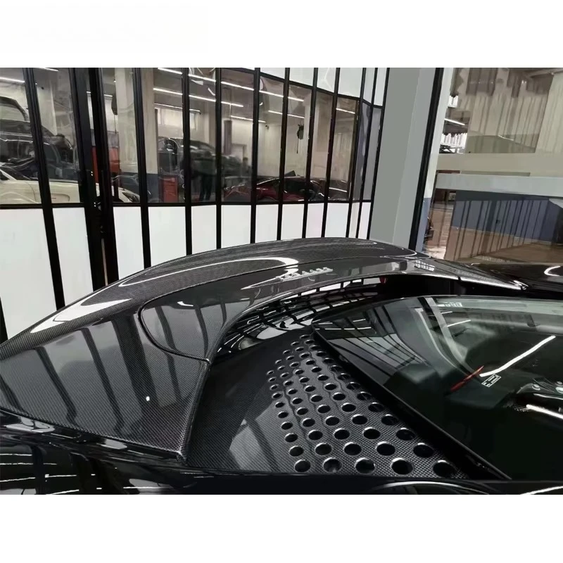 Suitable for SF90 Modified Dry Carbon Fiber Tail Wing Car Special Non Perforated Fixed Wind Wing Simple Installation