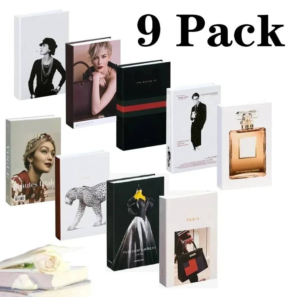 

Fake Books Decoration For Home Decorative Books Modern Simulation Fashion Book luxury Home Decor Club Hotel Model Room Soft