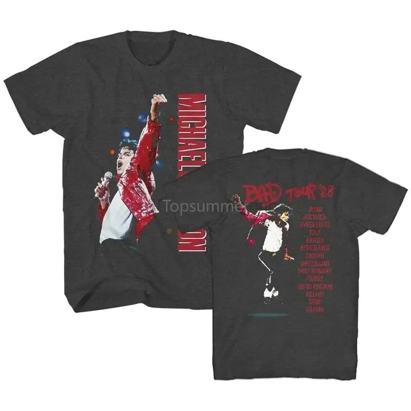 

Michael Jackson Raise Your Fist Bad World Tour Tee Adult Men'S Graphic T-Shirt