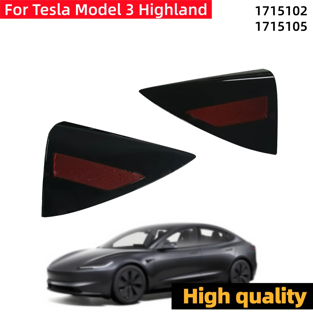 Rear Charging Port Cover Taillight Reflector Trim Panel For Tesla Model 3 Highland 1715102 1715105 Replacement Accessories Parts