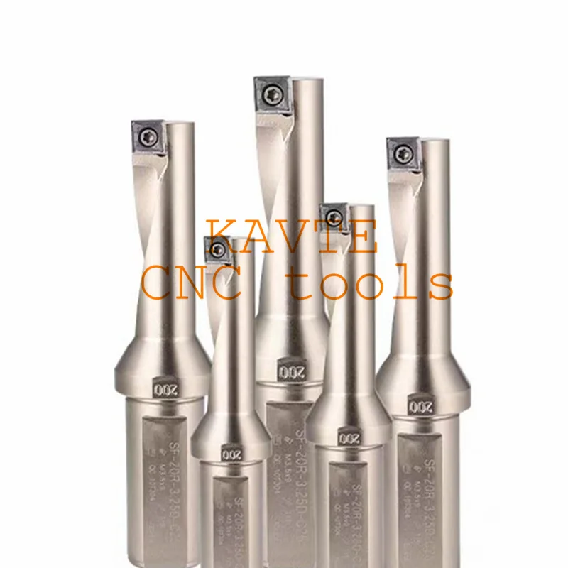 Trapano a U a bordo singolo SF TCAP con inserto QCMT 2.25D 2.5D 3.25D Foratura Tornitura Noioso e altro trapano multifunzione integrato