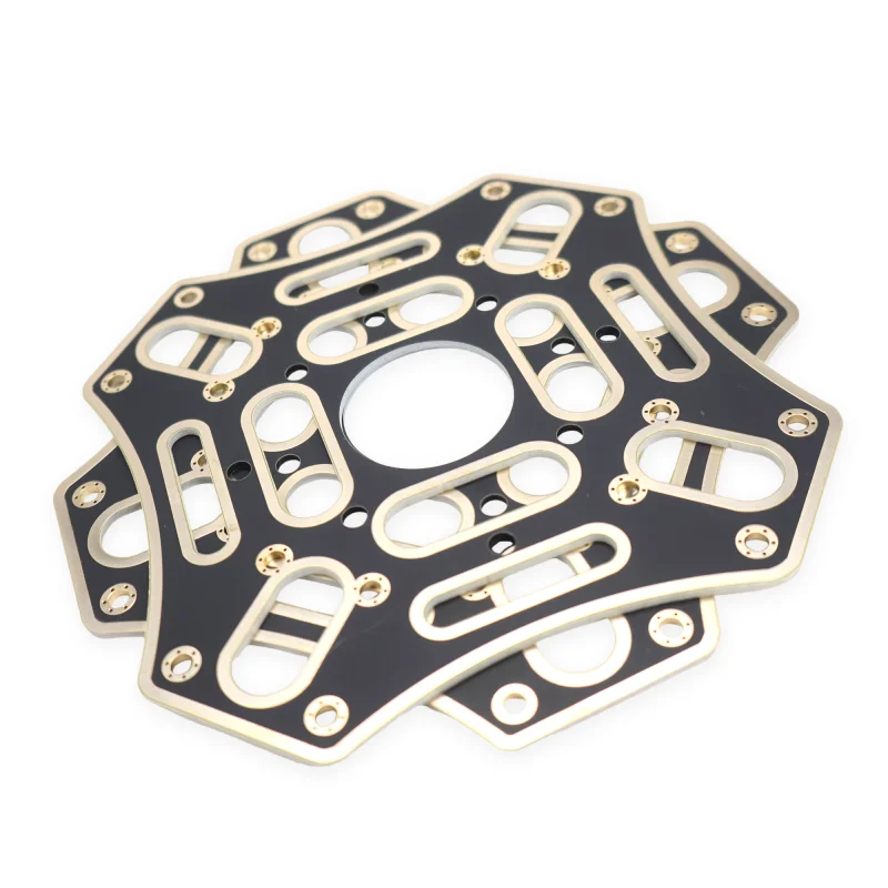 Calidad excelente 1 Uds DJI F450 placa central superior PCB tablero de marco principal, placa superior para reparación de cuadricópteros (negro)