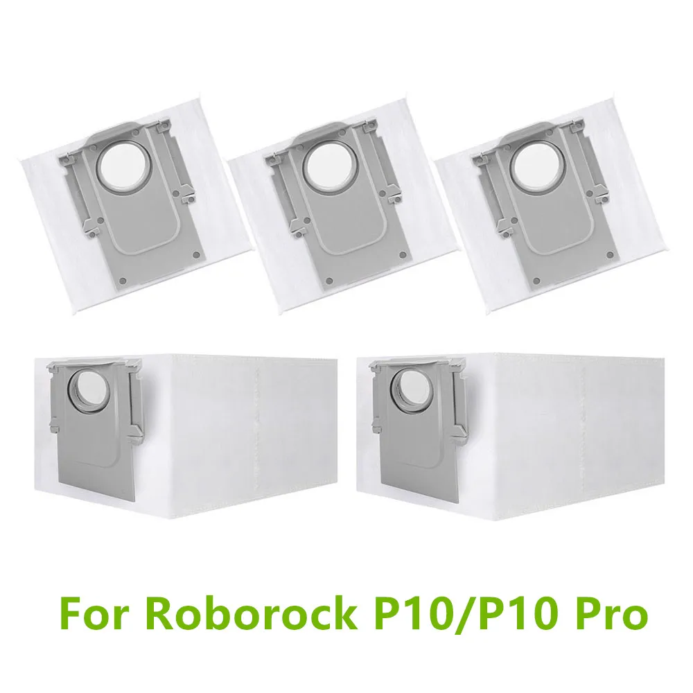 5PCS Dust Bags Dust Collection Bags For Roborock P10/P10 Pro Robotic Vacuum Cleaner Sweeping Robot Accessories