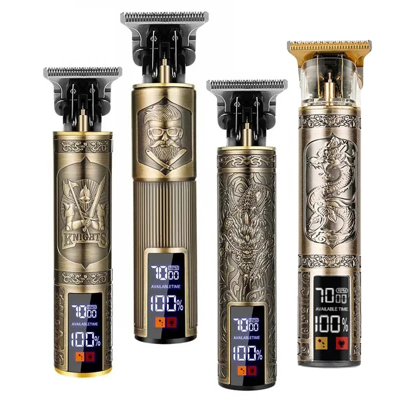 

2026 New Arrival！Vintage T9 Hair Clipper Beard Shaving Body Hair Trimmer Clippers Electric Men Haircut Machine Barber Shaver