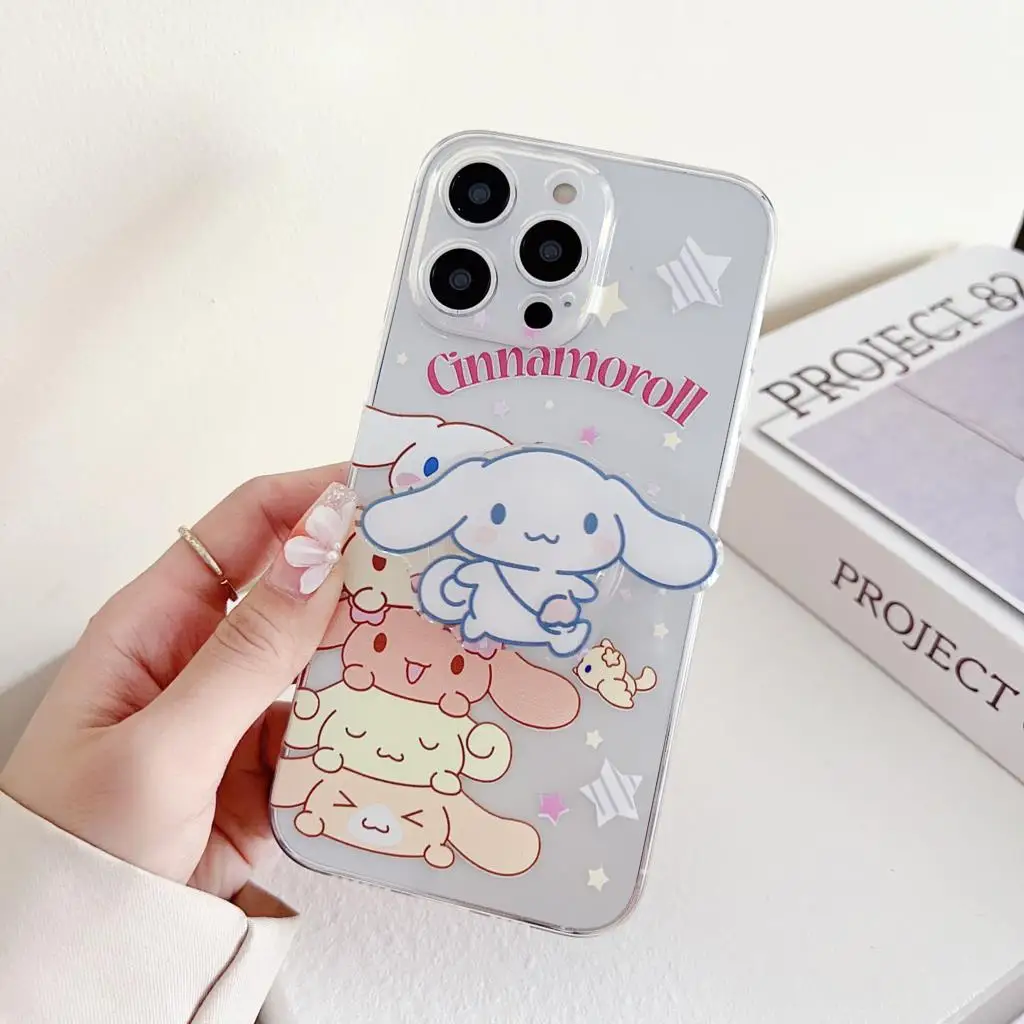 Funny Cinnamoroll Case With Holder For Huawei Nova 3 3i 4 4E 5 5T 5i 6 7 8 9 10 SE Pro Y61 Y90 Y70