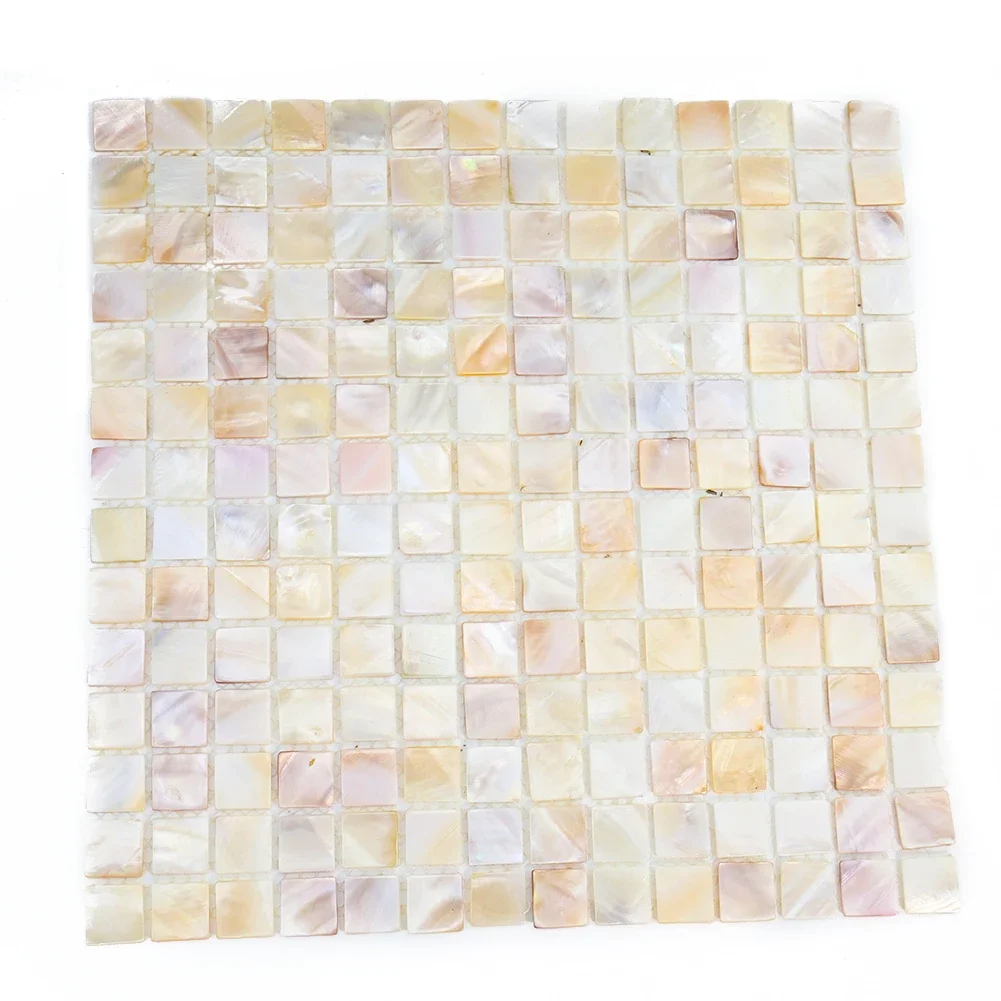 

1PC Freshwater Shell Mosaic Flower Mesh TV Background Wall Tile Bathroom Living Room Wall Stickers Home Decoration Accessories