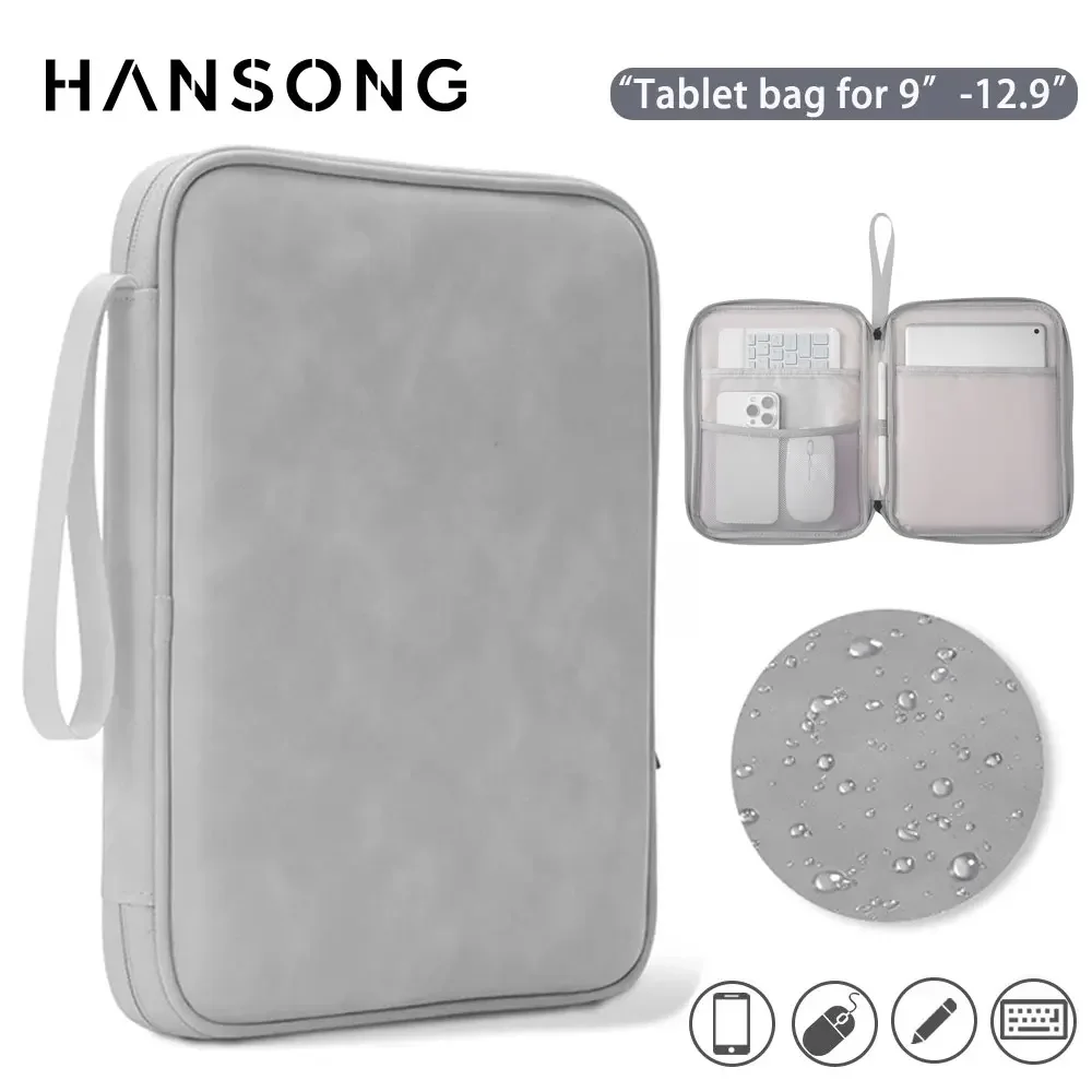 

Tablet Sleeve Bag for iPad Pro 12.9 11 inch iPad 10th Air 5 4 3 10.9 10.2 inch 9th 8th 7th Generation Waterproof Zipper Pouch