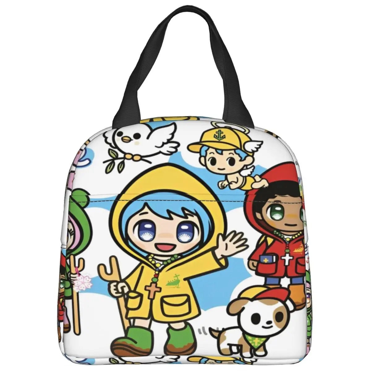 

Luce Mascot Lunch Bag For Child Custom Lunch Box Vintage Office Cooler Bag Portable Waterproof Tote Food Bags