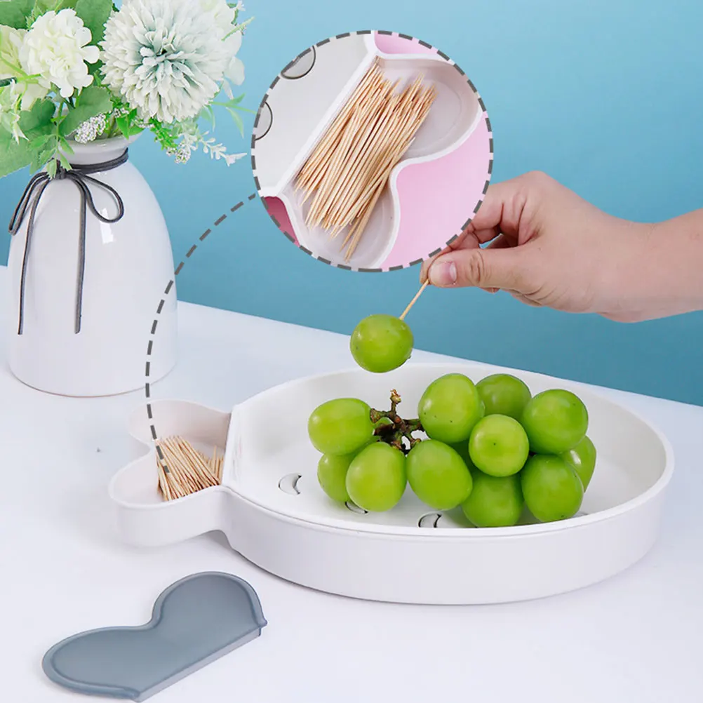 

3pcs Double Layer Fruit Basket Multifunctional Drain Basket Kitchen Vegetable Washing Storage Container Plastic Home
