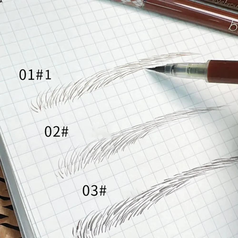 Lápiz de maquillaje para cejas, lápiz líquido ultrafino de 0,01mm, resistente al agua, Color Natural, no mancha