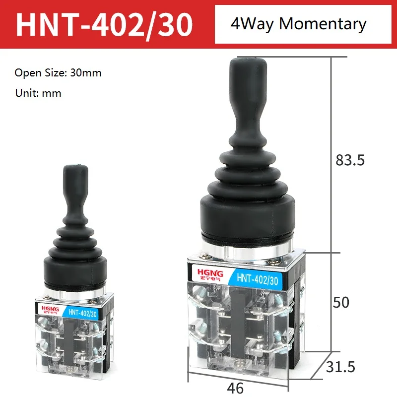 22mm 30mm Master Monolever Toggle Joystick Switches 2 4 Way Position Self Locking Latching Reset Momentary Cross Rocker Switches