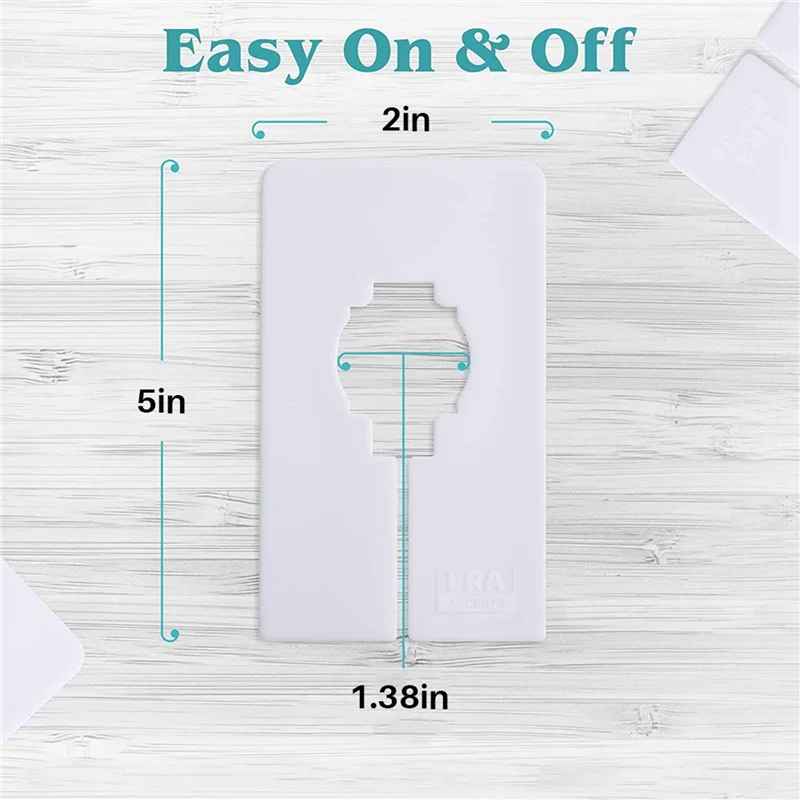 Ensemble de 30 Synchronisateurs de Placard Blanc avec Marqueur, Rectangle, Taille de Vêtement