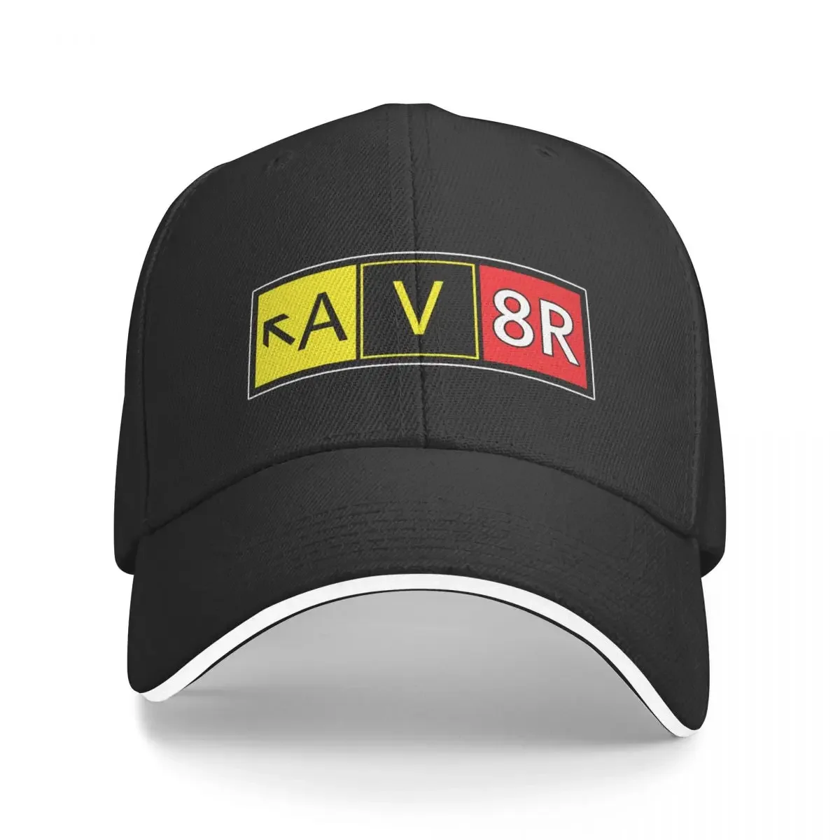 AV8R Aiport Taxi Way Sign for Aviation Lovers and Aircraft Enthusiasts Baseball Cap Rugby sun hat Anime Mens Tennis Women's