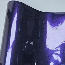 High Glossy Midnight purple wrapping film Adhesive Vinyl wrap Vehicle For Car wrap roll Motorcycle Sticker DIY Decal Wrappingz
