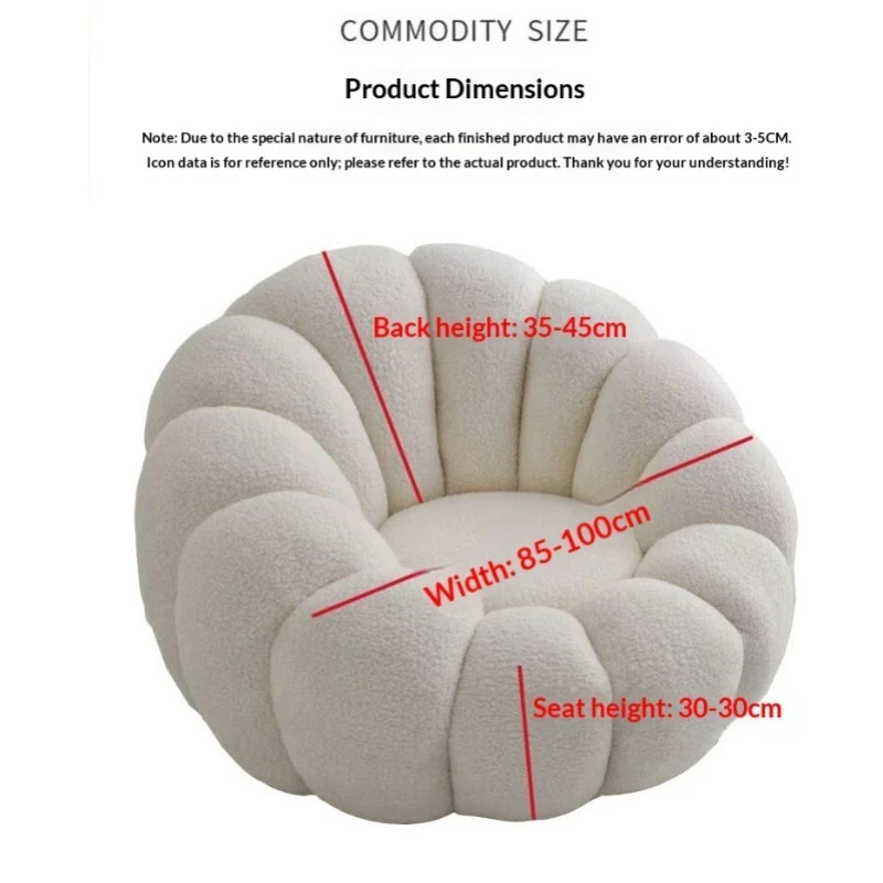 Cream Wind Jacquard Pumpkin Sofa Cover Stretch Full Wrap Round Chair Protector Single Sofa Dustproof Slipcover For Home Decor