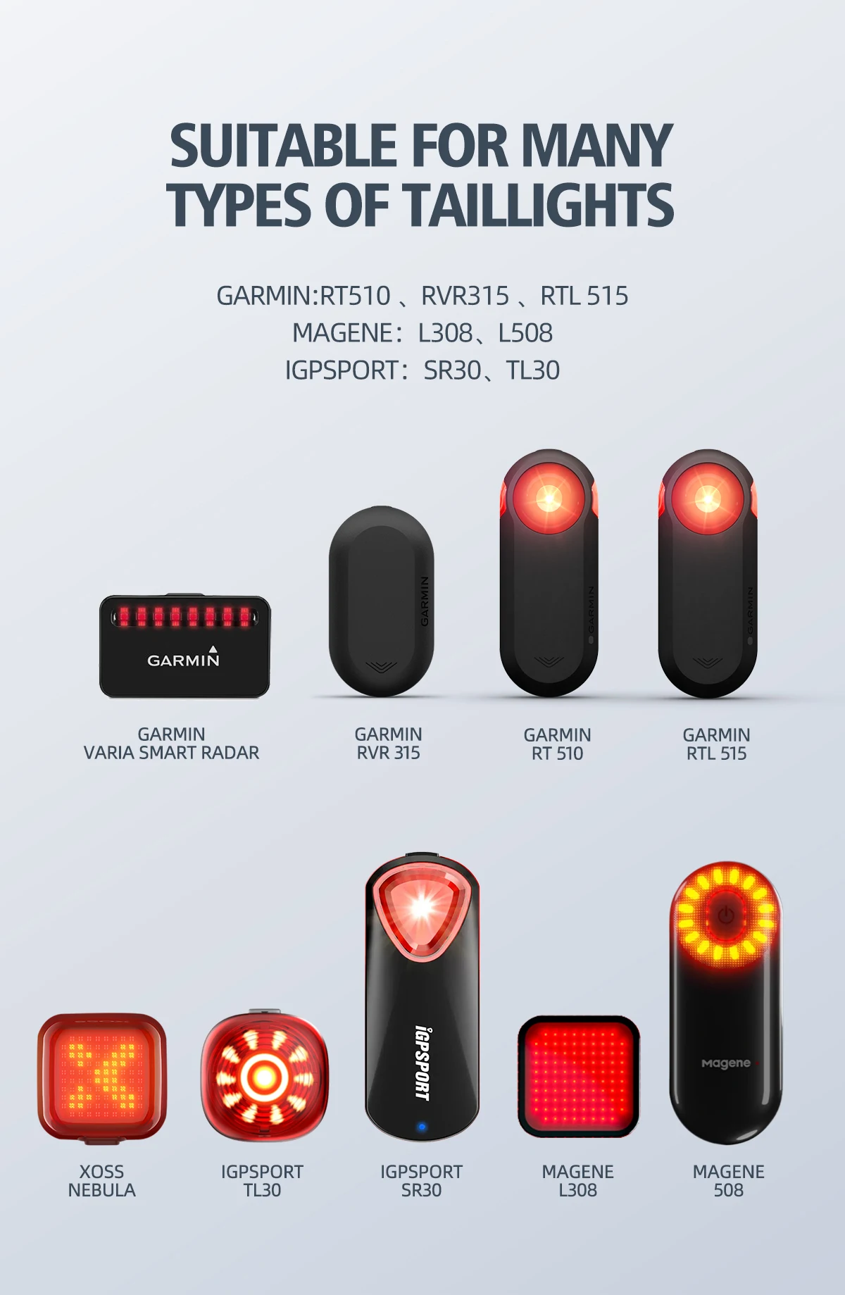 CYCLAMI S11 Fahrrad Sattel Lampe Halterung Fahrrad Sattelstütze Halterung Rücklicht Sattelstütze Halter Für Garmin Radar RT510 RTL515 RVR315 L308 L508 TL30 – Detail 3