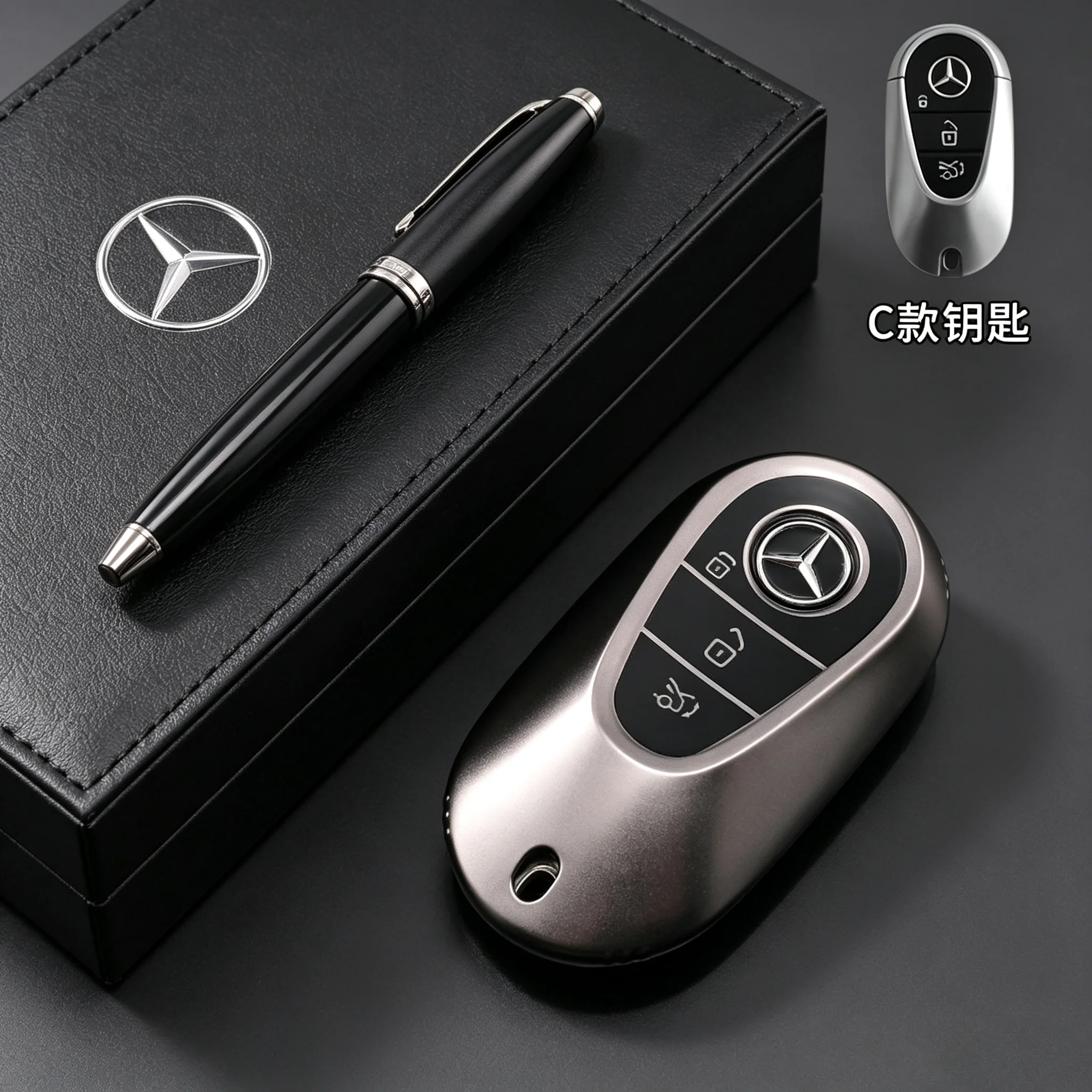 

Car Card Key Holder Car Keychain Protector Case Cover Full Cover For Mercedes Benz B/C/E/S Class A Class C200L GLC TPU Key Case