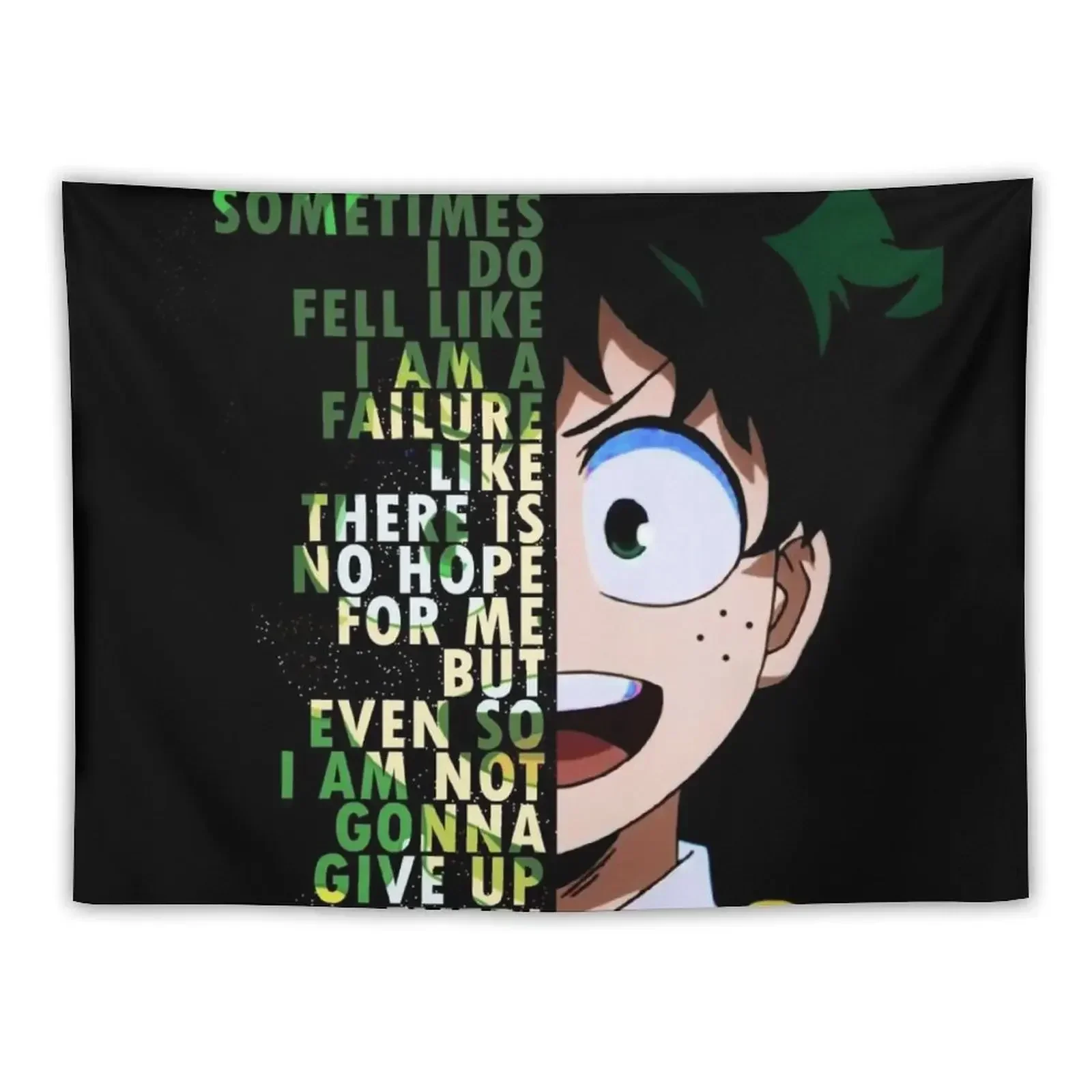 Soms, ik viel als ik ben een mislukking Deku Tapestry Art Mural Decoratieve muurschilderingen Wall Decor Hangend tapijt