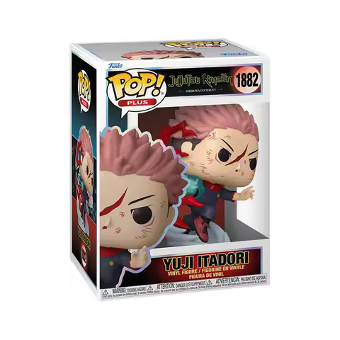 Jujutsu Kaisen Funko Pop Anime &amp; Manga Plus Yuji Itadori (Divergent Fist) Peripheral Figurines Toys for Boys Gift Collectible