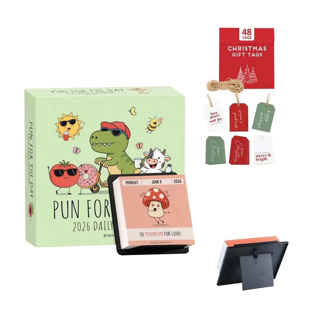 

2026 Punny Inspirational Calendar Fun Pun Flip Calendar Tear Off Daily Calendar Decoration Gifts For Home Decor