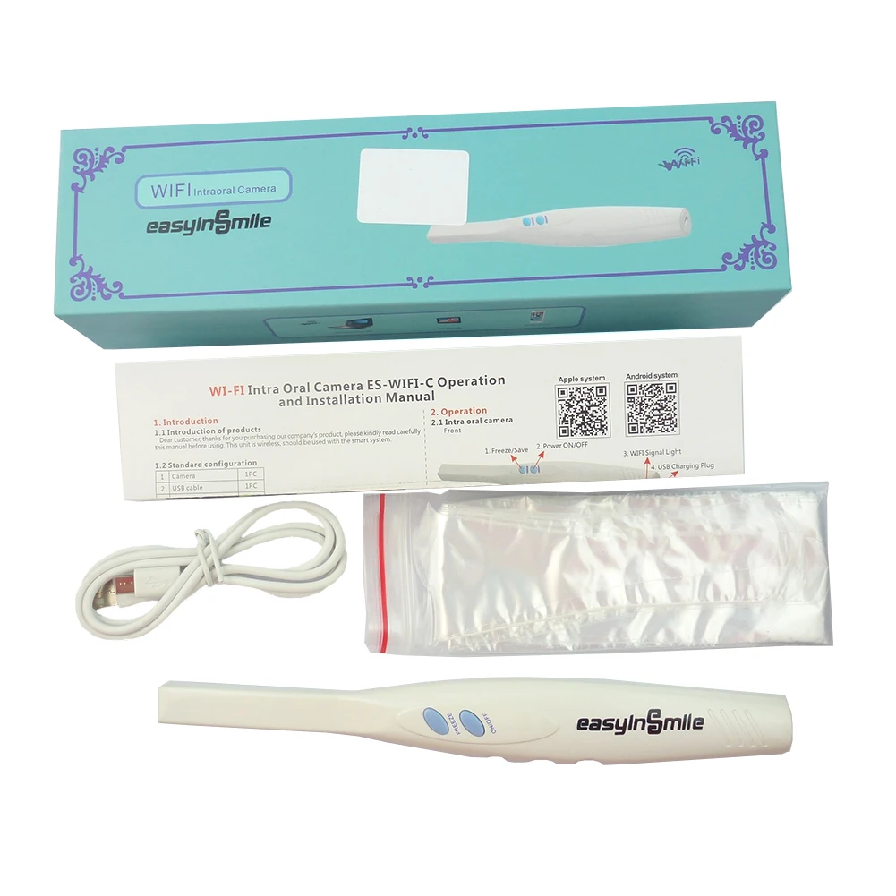 Cámara Dental EASYINSMILE Wifi Sensor de examen Dental Intra Oral cámaras endoscópicas Camara electrónicas para clínica de dentista