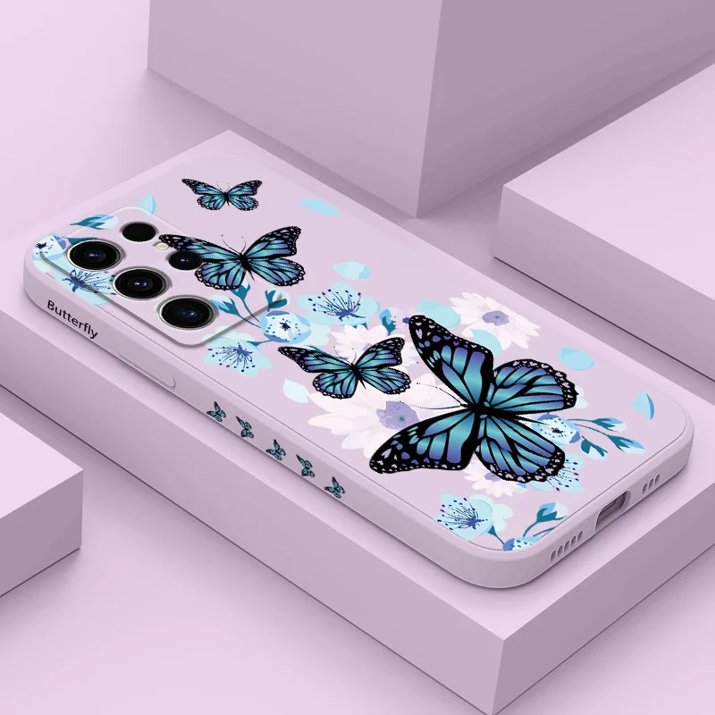 

The Flowers Dance Phone Case For Samsung Galaxy S25 S24 S23 S22 S21 S20 S10 S10E Ultra Plus FE Note 20 Ultra Plus Cover