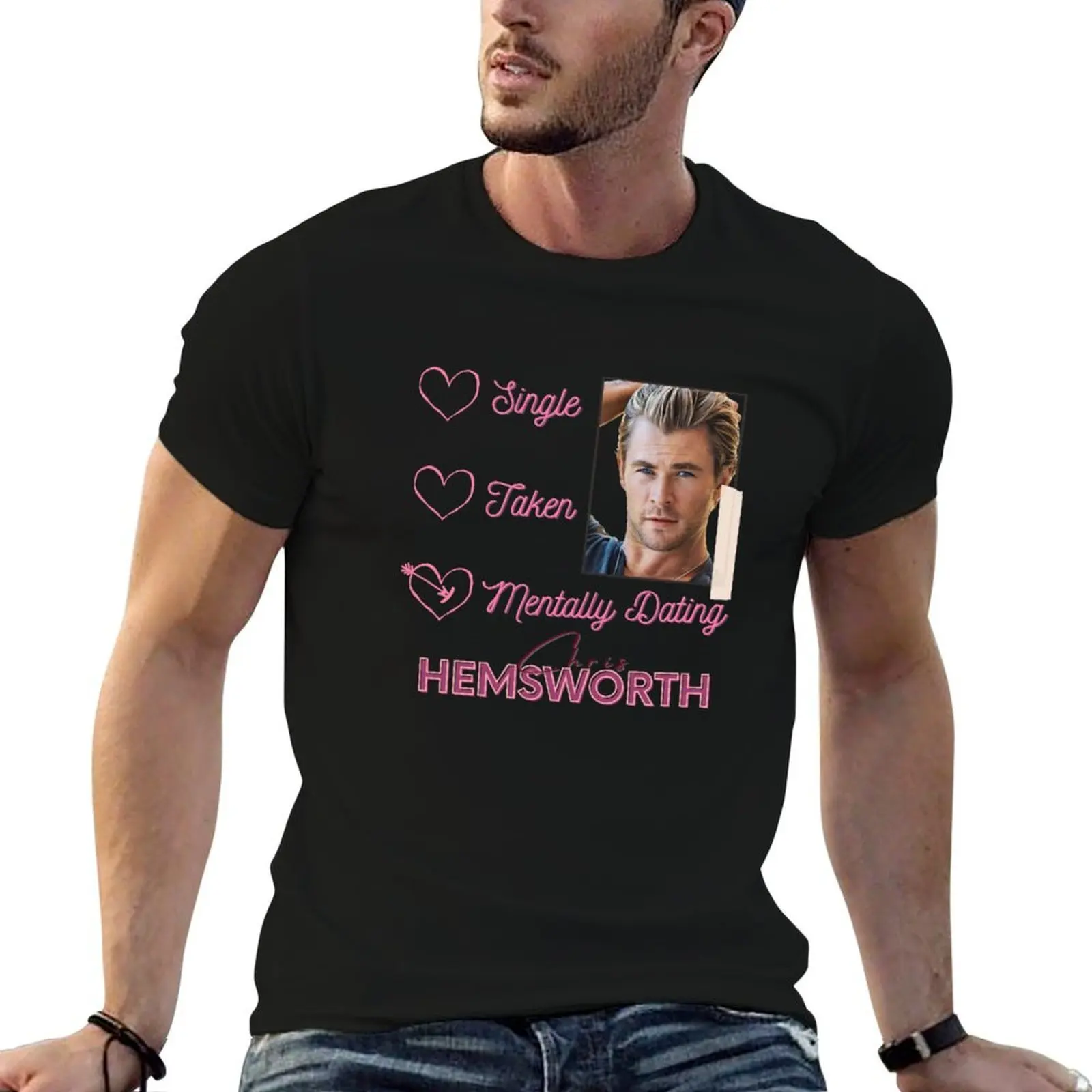 

Mentally Dating Chris Hemsworth T-Shirt man t shirts cotton man t shirt graphic mens graphic t shirts T-Shirt