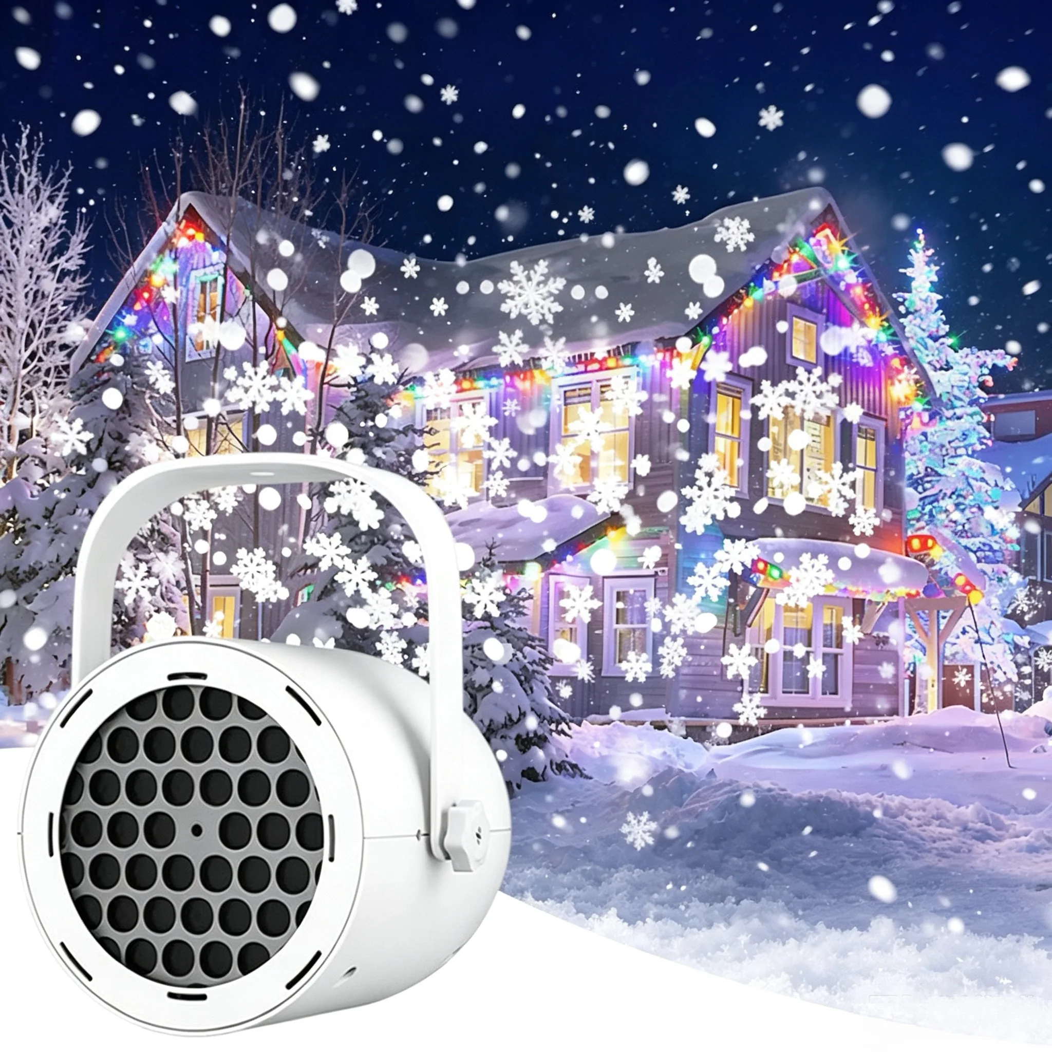 Halloween Led Projector Light Outdoor Yard Decor With Pumpkin Ghost Spider Patterns Christmas Snowflake Projection For Party