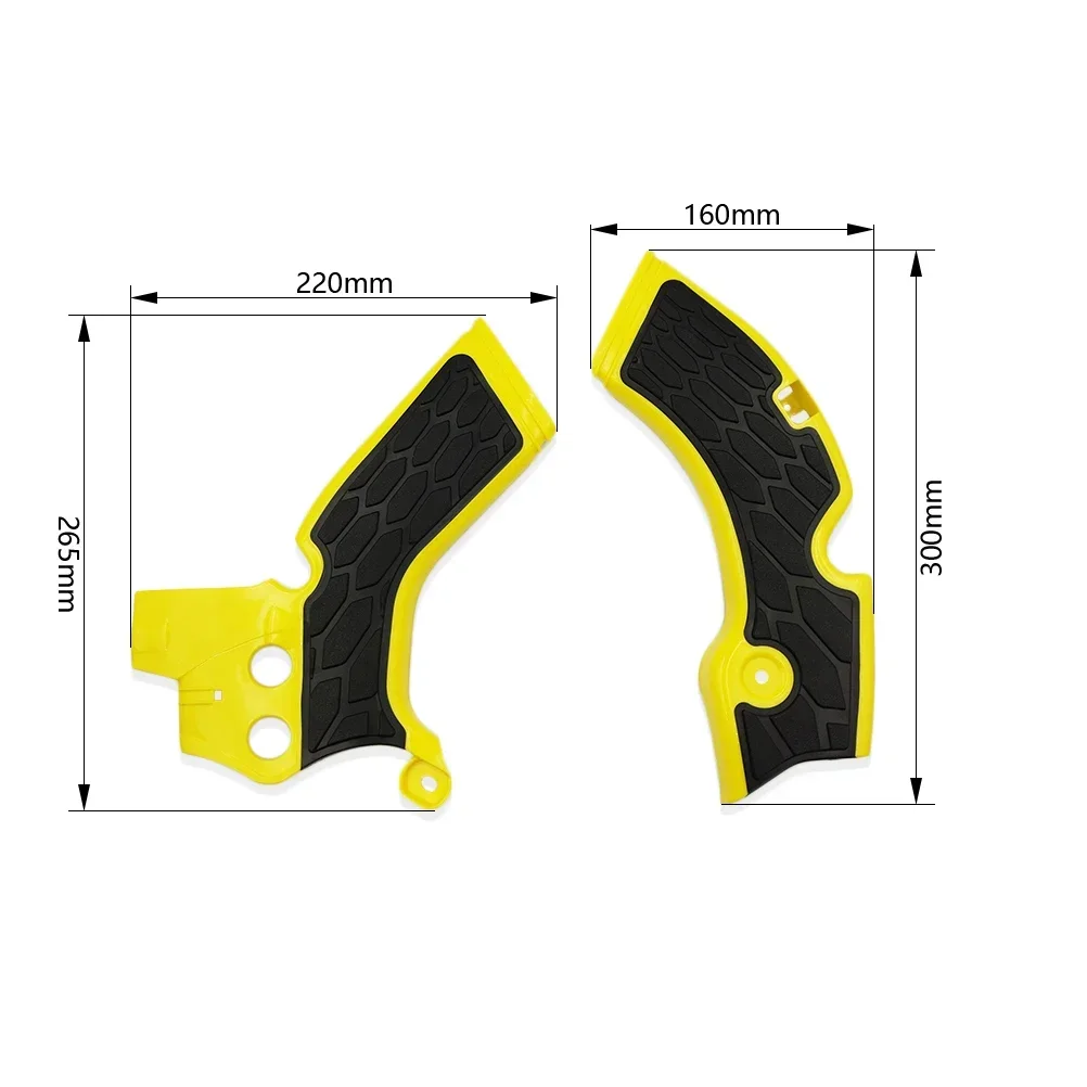 For SUZUKI RMZ250 Motorcycle X-Grip Frame Protection Guard Cover Motocross Retrofit Accessories Body Plastic Shell Pit Dirt Bike