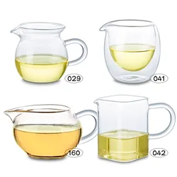 Kinds of Heat Resistant Clear Glass Tea Serving Pitcher Chinese Gong fu Cha Hai