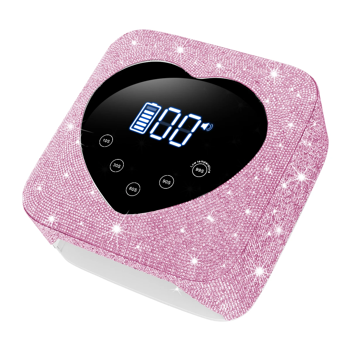 

Rechargeable 72W UV LED Nail Lamp For Nails 30LEDS Wireless Gel Polish Curing Lamp With Large Screen Professional Nail Equipment