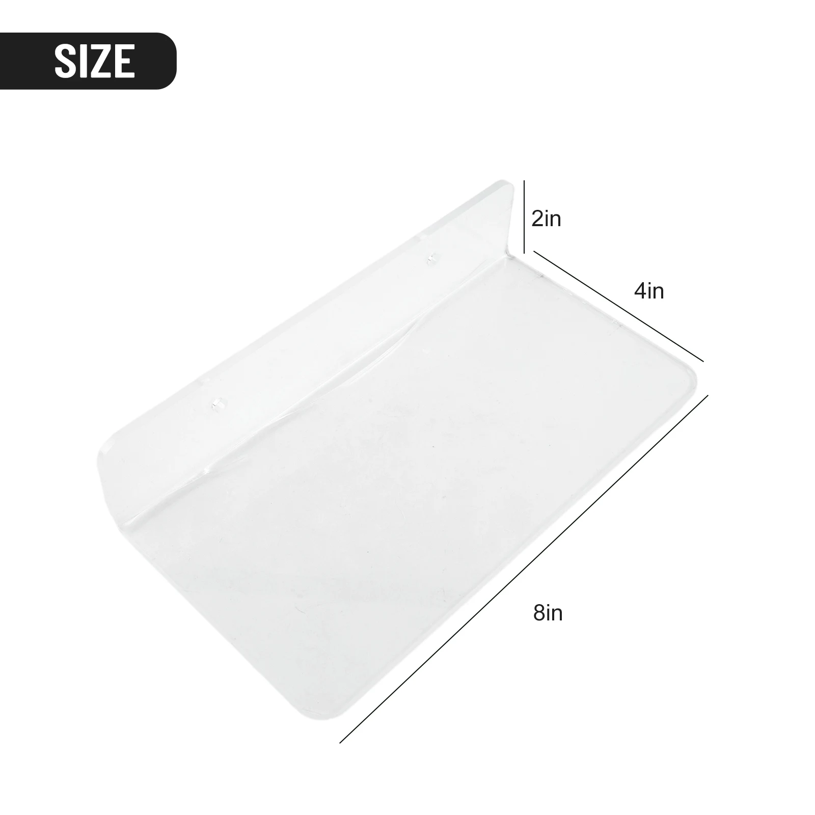 1x Acrylic Small Shelf Small Clear Shelf Display Ledges Adhesive Hanging Shelves For Clear Adhesive Shelf For Living Room