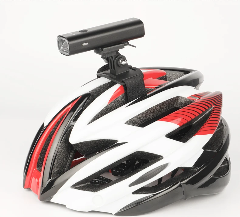 Deemout Fahrrad-LED-Lampenfassung, vordere Lichthalterung am Lenker/Vorbau/Gabel/Helm mit GoPro-Schnittstelle, passend für Rockbros/Blackbird – Detail 14