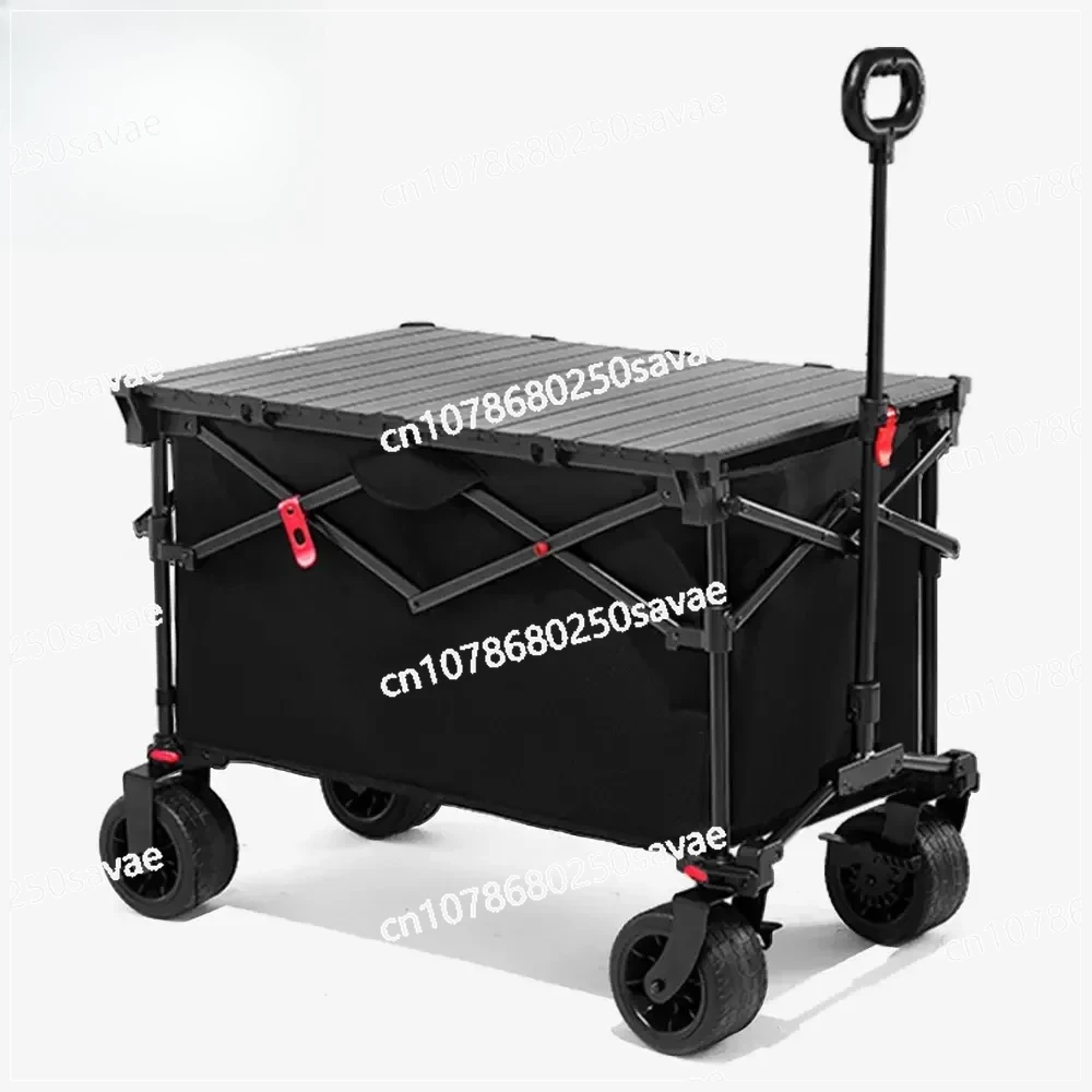 

Тележка для кемпинга, 400 л, складная тележка большой емкости, портативная уличная многофункциональная тележка с регулируемой ручкой