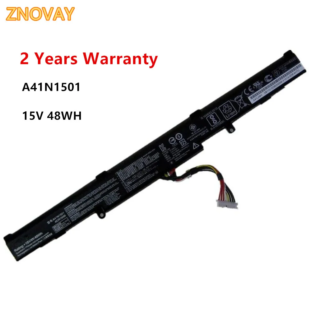 

ZNOVAY 3200mAh A41N1501 Laptop Battery for ASUS GL752JW GL752 GL752VL GL752VW N552 N552V N552VW N752 N752V N752VW N752VX A41LK9H