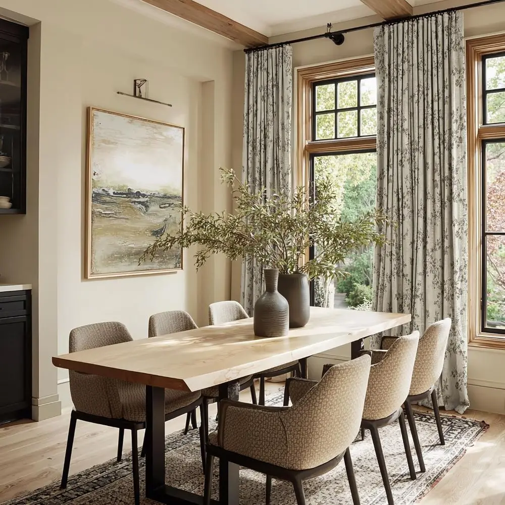 Tende in lino floreale con farfalla vintage, 52x84, trama spessa, non trasparente, per porte scorrevoli, stanze per ospiti e bambini