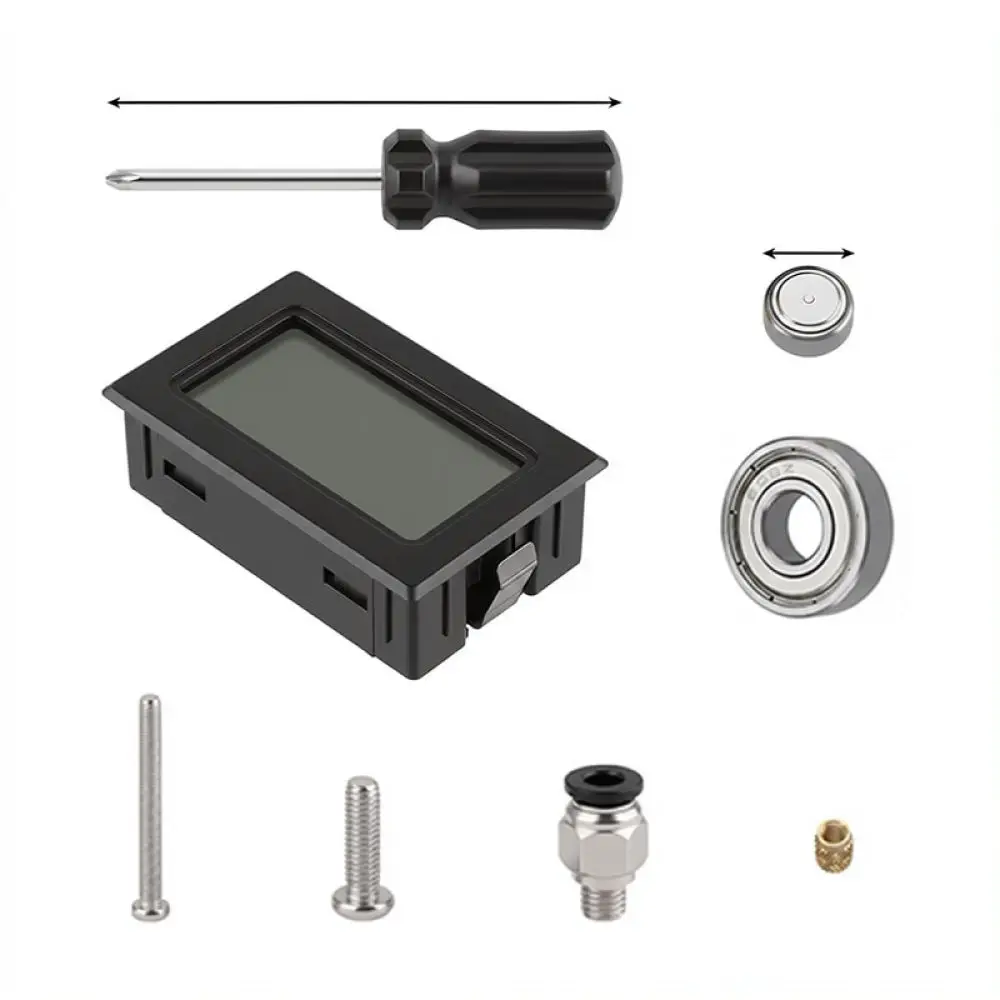 3D Printer Filament Reel Holder Assembly Kit With Digital Humidity Sensor Retractable Stand For Easy Storage