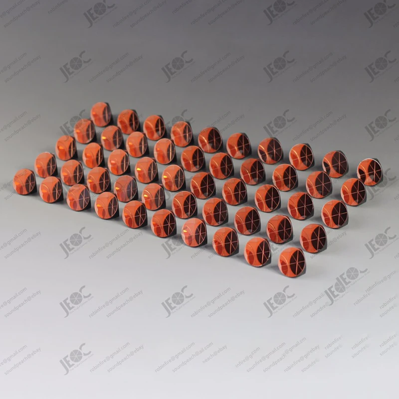 Jeoc 50 Peças de Cobre Jeoc Revestido Polegada Canto Cubo Prisma Chapeado 25.4 mm Triédral Retroreflector Arco Secs Retorno Feixe