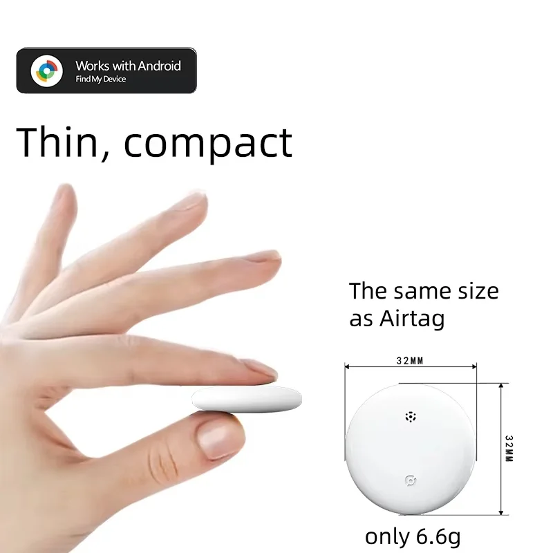 Bluetooth-GPS-Tracker für Android Google Find My Device Global Positioning Locator Airtag Smart Tag Finder für Auto-Kinder-Haustiertasche