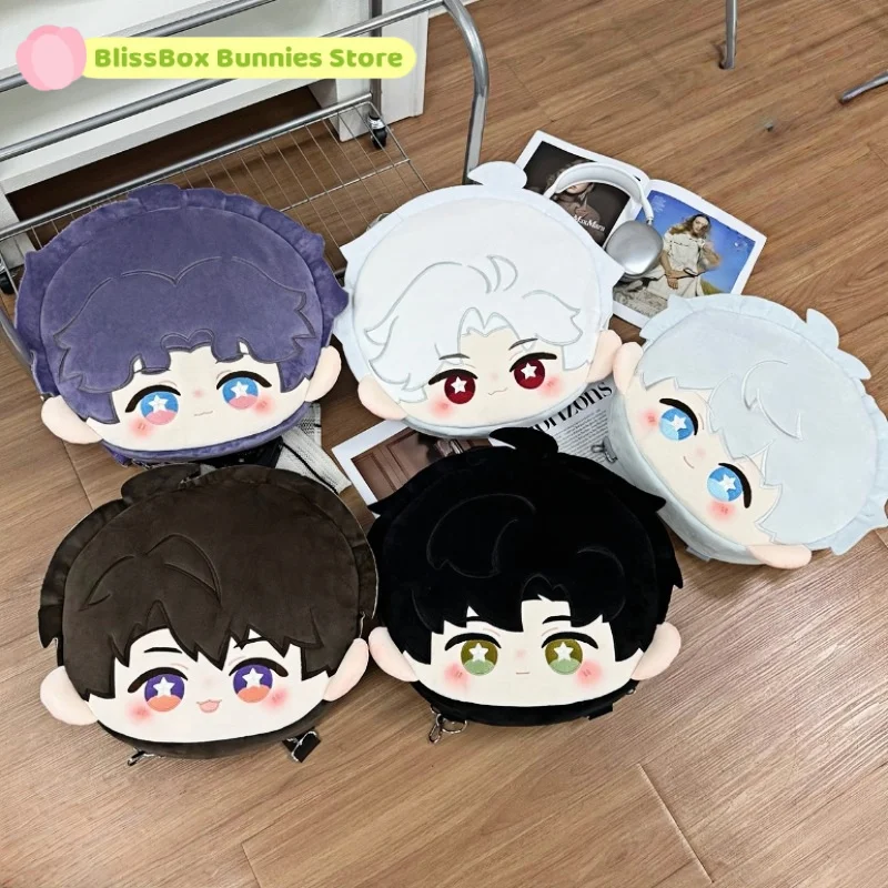 

Original Love And Deepspace Xavier Zayne Sylus Rafayel Caleb Cos Big Head Plush Backpack Knapsack Cosplay Handbag Fan-Made Gift