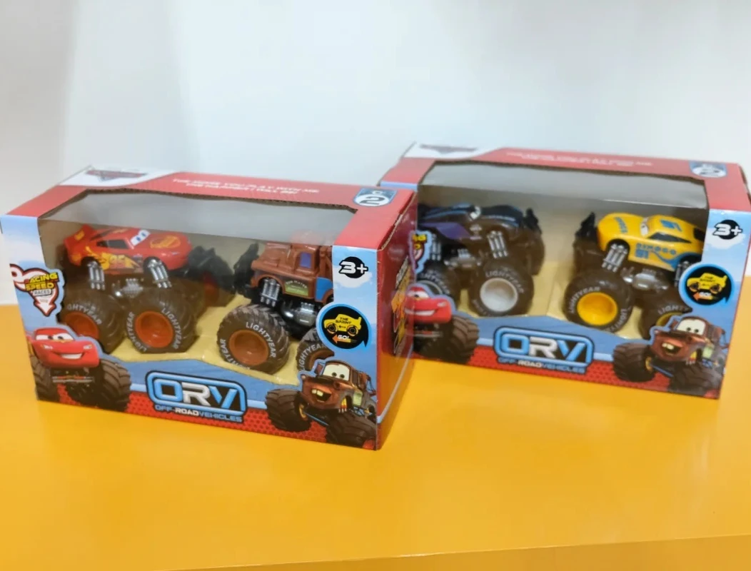 ديزني بيكسار المزدوج الجمود على الطرق الوعرة مركبة سيارات التراجع البرق ماكوين ماتر البلاستيك نموذج سيارة مجموعة الاطفال عيد الميلاد اللعب الهدايا #3