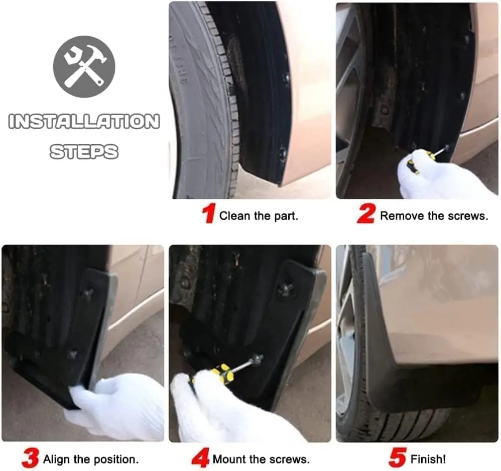 For Xpeng G6/G9 2023 2024 2025 4PCS High Quality Mudguards Fenders Mud guard Splash Guards Accessories Car-styling