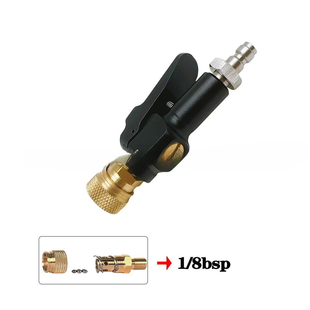 G5/8 inflatable connector with deflated 8mm male and female head quick plug with spring tube